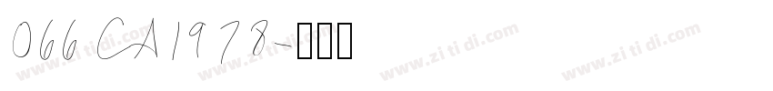 066 CA1978字体转换